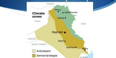 Kat jeyografik nan Irak klima