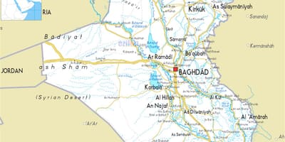 Kat jeyografik nan Irak bò larivyè lefrat